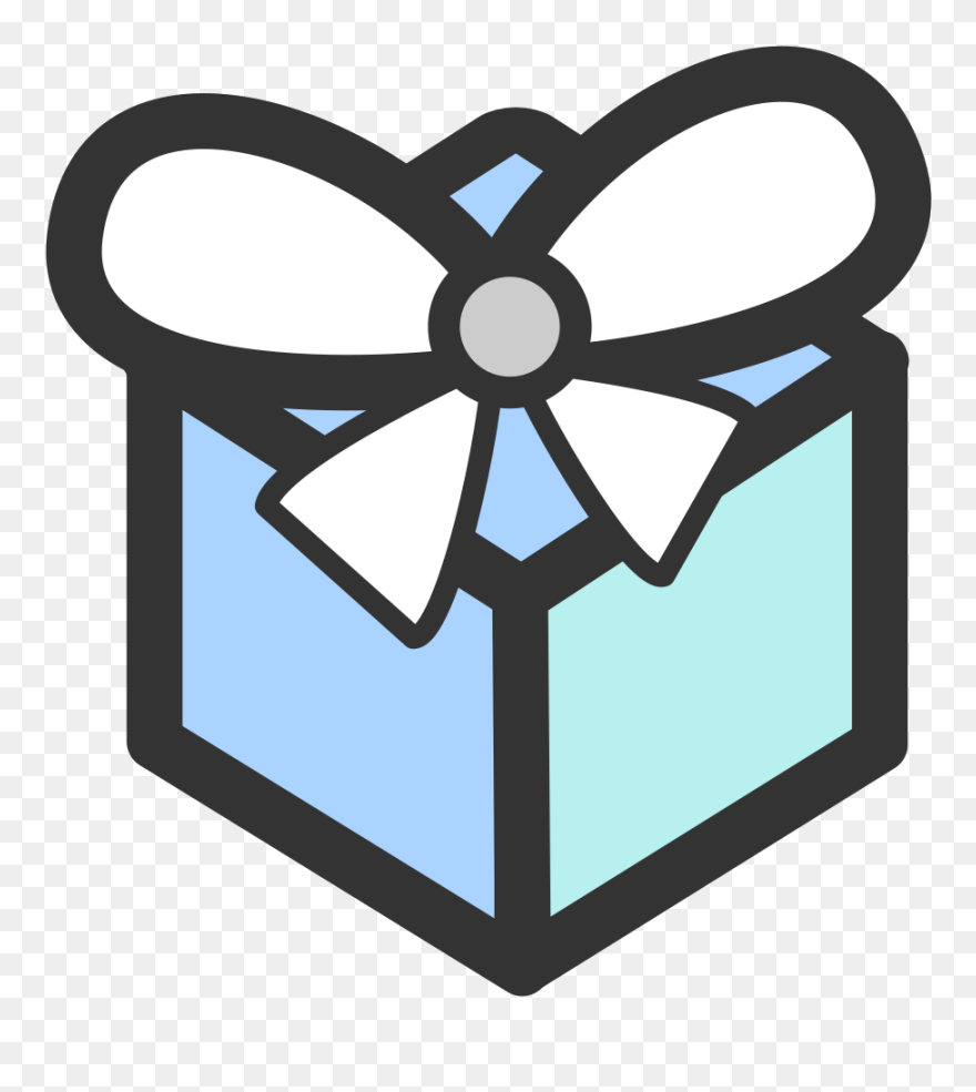 Blue Present Clipart - Png Download