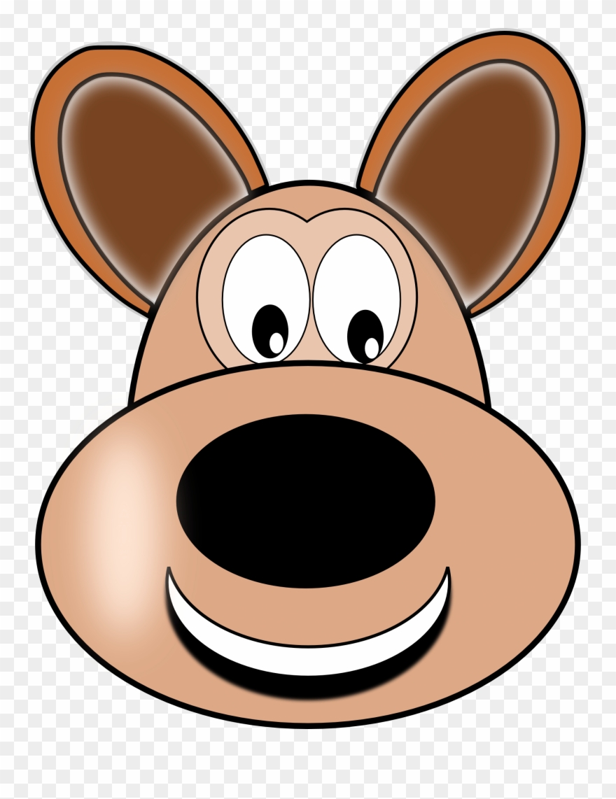 Christmas Dog Bone Clipart - Animated Dog Face - Png Download