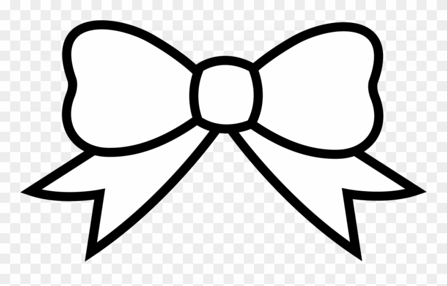 Black And White Cartoon Illustration Of Christmas Or - Ribbon Clipart Black And White - Png Download