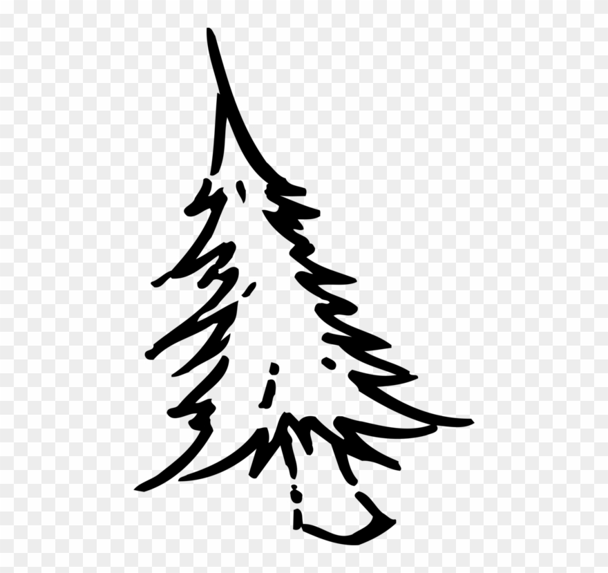 Drawing Christmas Tree Coloring Book Christmas Day - Tree Simple Drawing Png Clipart