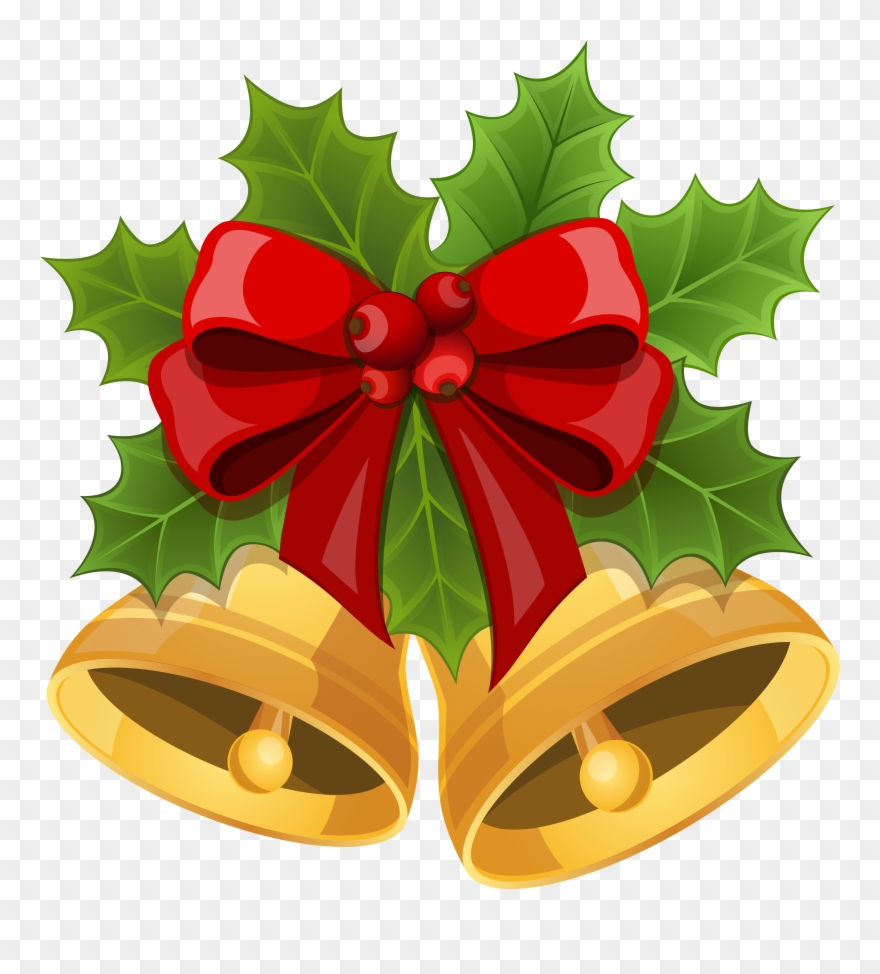Christmas Bell With Bow Clipart