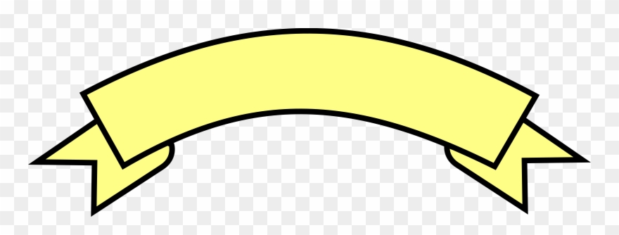 Banner Ribbon Download Drawing Pennon - Yellow Banner Clipart Png Transparent Png