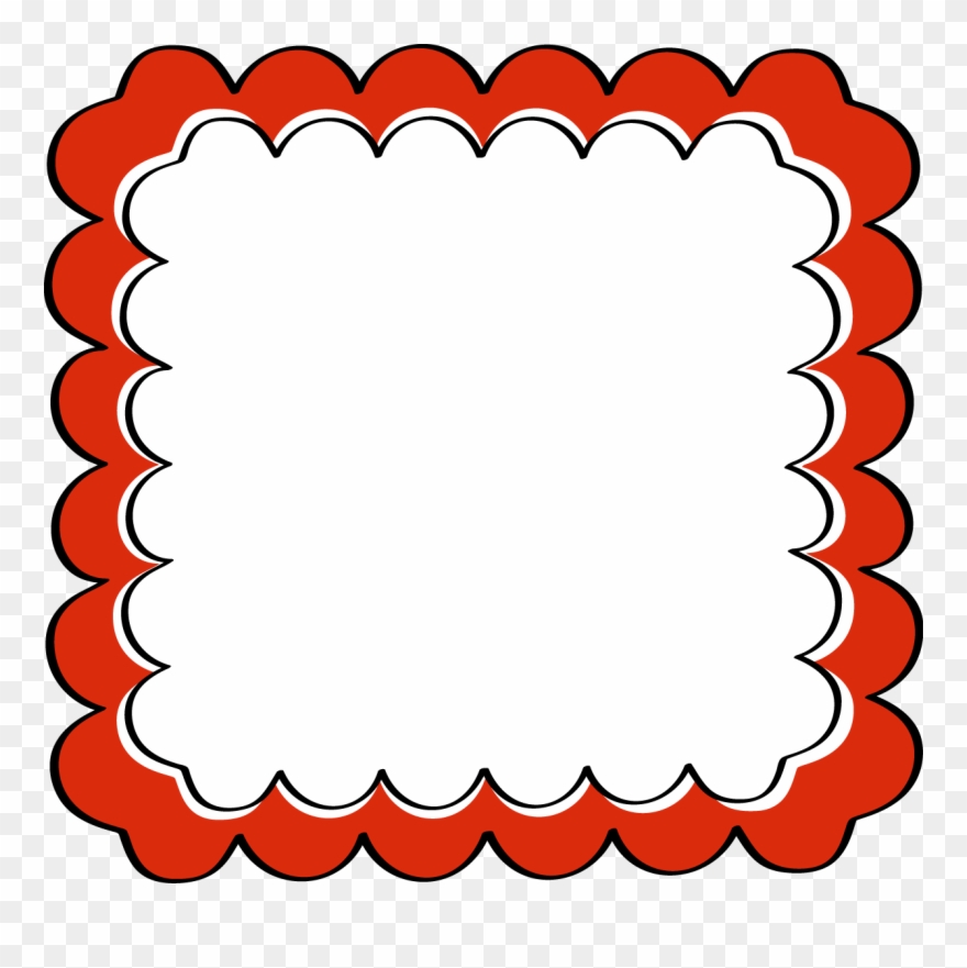 Scalloped Border Clipart - Dr Seuss Borders Png Transparent Png