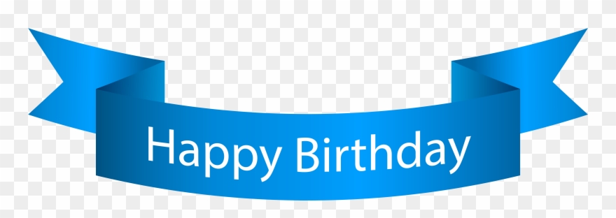Clip Art Happy Birthday Banner Blue Png Transparent Png