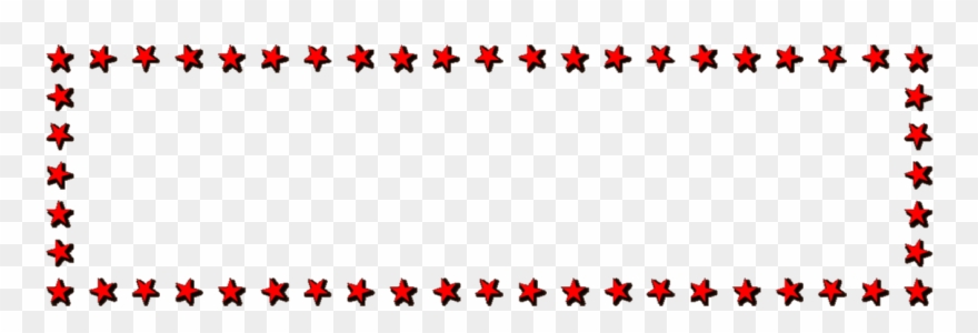 Star Page Border - Red Star Border Png Clipart