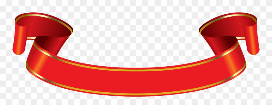 Red And Gold Banner Clipart