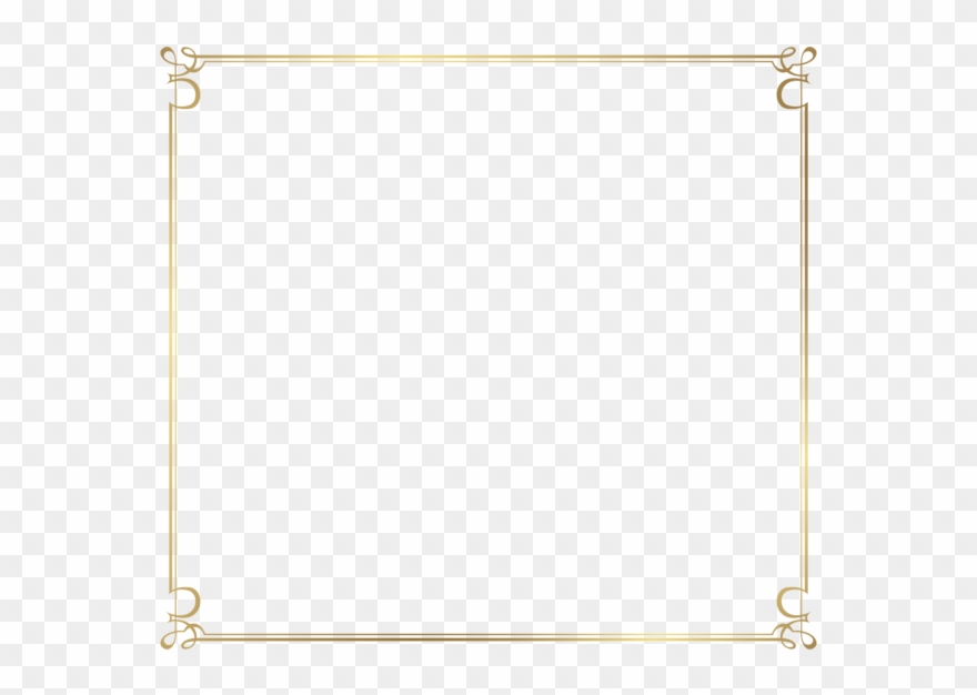 Decorative Border Transparent Background Png - Red Thin Border Transparent Clipart