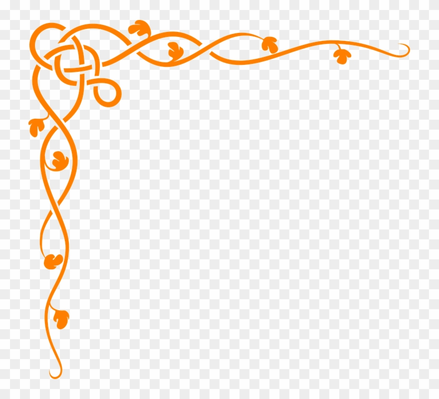 Corner Page Borders Flower Page Border Free Vector - Simple Paper Borders Designs Clipart
