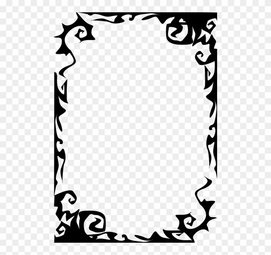 Picture Frames Borders And Frames Decorative Arts Molding - Spooky Picture Frames Png Clipart