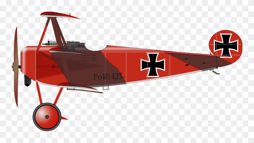 Free To Use Amp Public Domain Military Aircraft Clip - Fokker Dr1 - Png Download