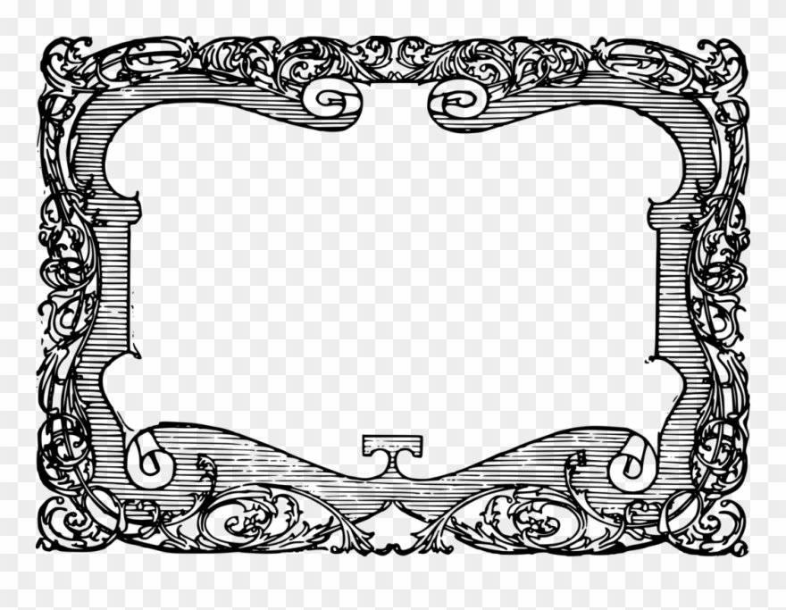 Transparent Scroll Frame Clipart