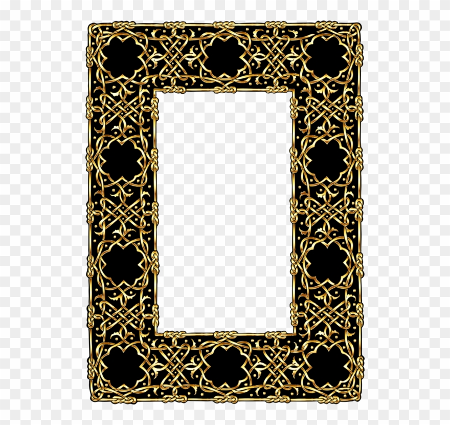 Celtic Knot Picture Frames Borders And Frames Ornament - Gold Celtic Knot Border Png Clipart