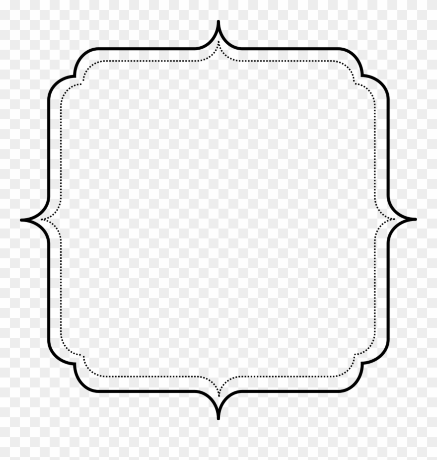 Scroll Frame Png - Simple Border Frame Clipart Transparent Png