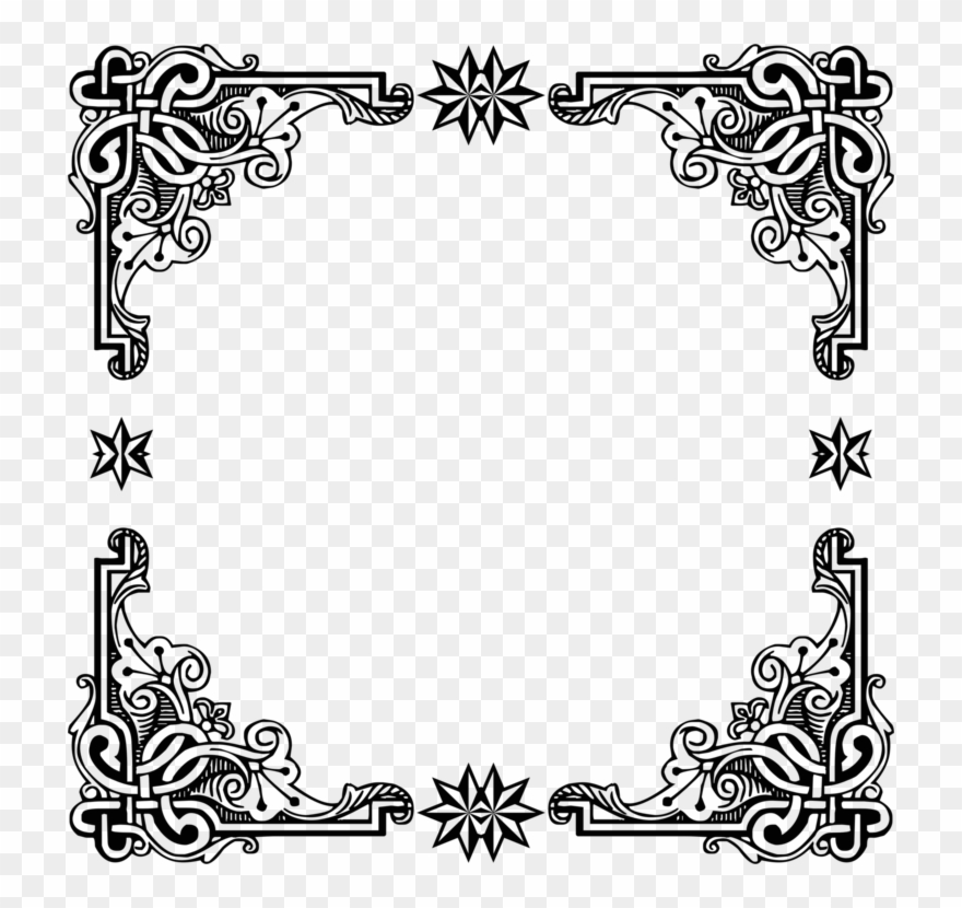 Borders And Frames Picture Frames Decorative Arts Windows - Border Design For History Clipart