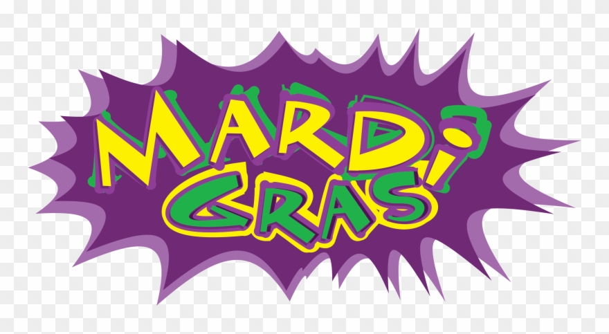 Mardi Gras Comic Book Clip Art - New Orleans - Png Download