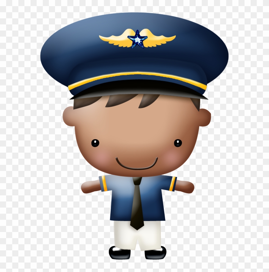 Clipart, Community Helpers, Airplane, Aviation, Clouds, - Pilotos Aviadores Animados - Png Download