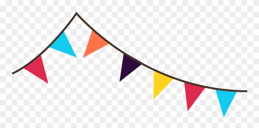 Free Flag Banner Clipart Transparent - Pennant Banner Transparent Background - Png Download