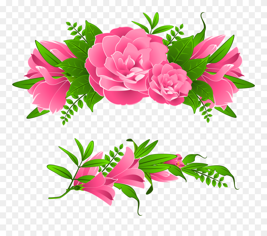 Free Png Flowers Borders Free Png Images Transparent - Flower Border Clipart Png