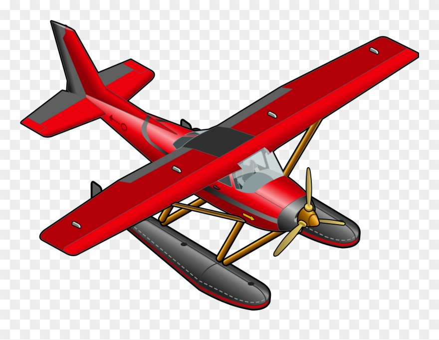 Red Plane Transparent Png Clipart - Red Plane Transparent