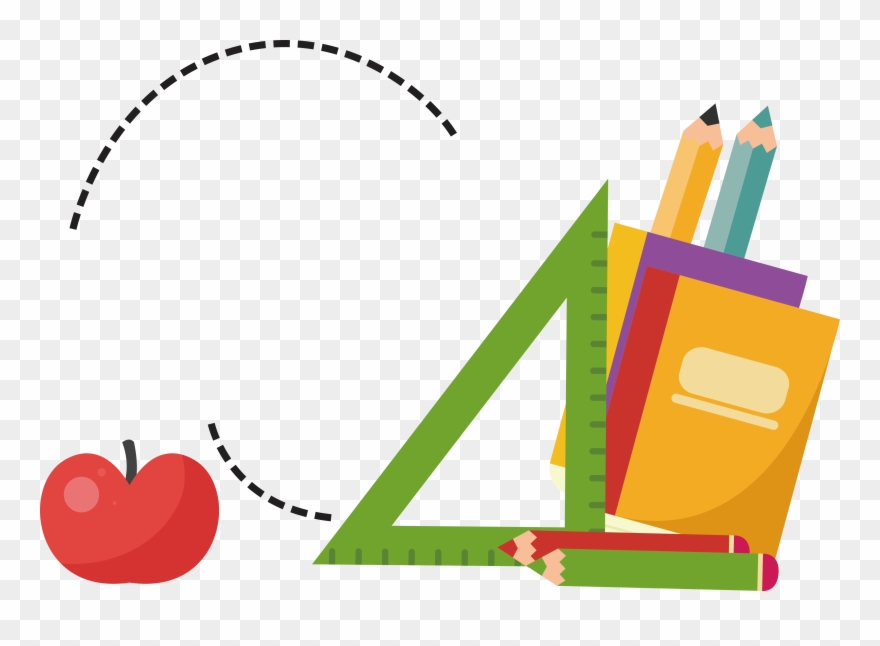 Clipart Ruler Stationary - Vector Graphics - Png Download