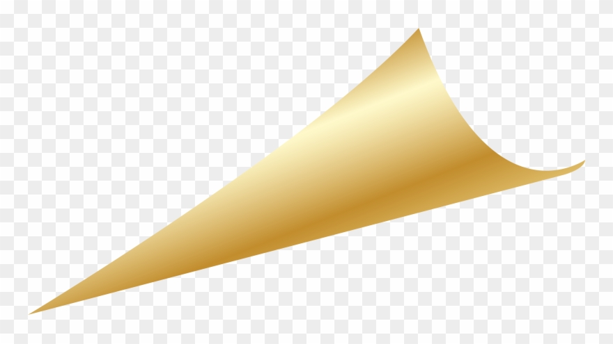 Decorative - Gold Corner Ribbon Png Clipart