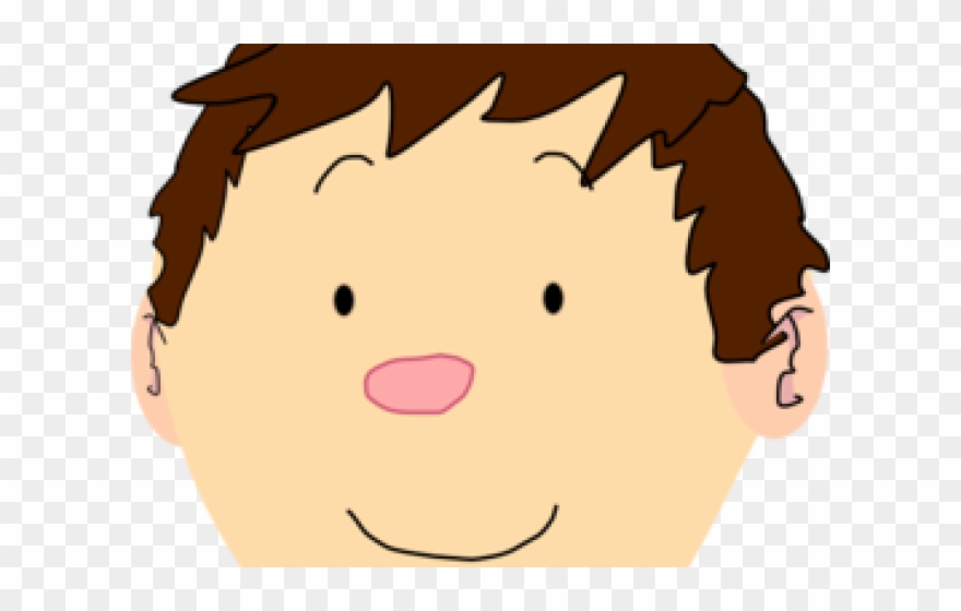 Boy With Brown Hair Cartoon Clipart