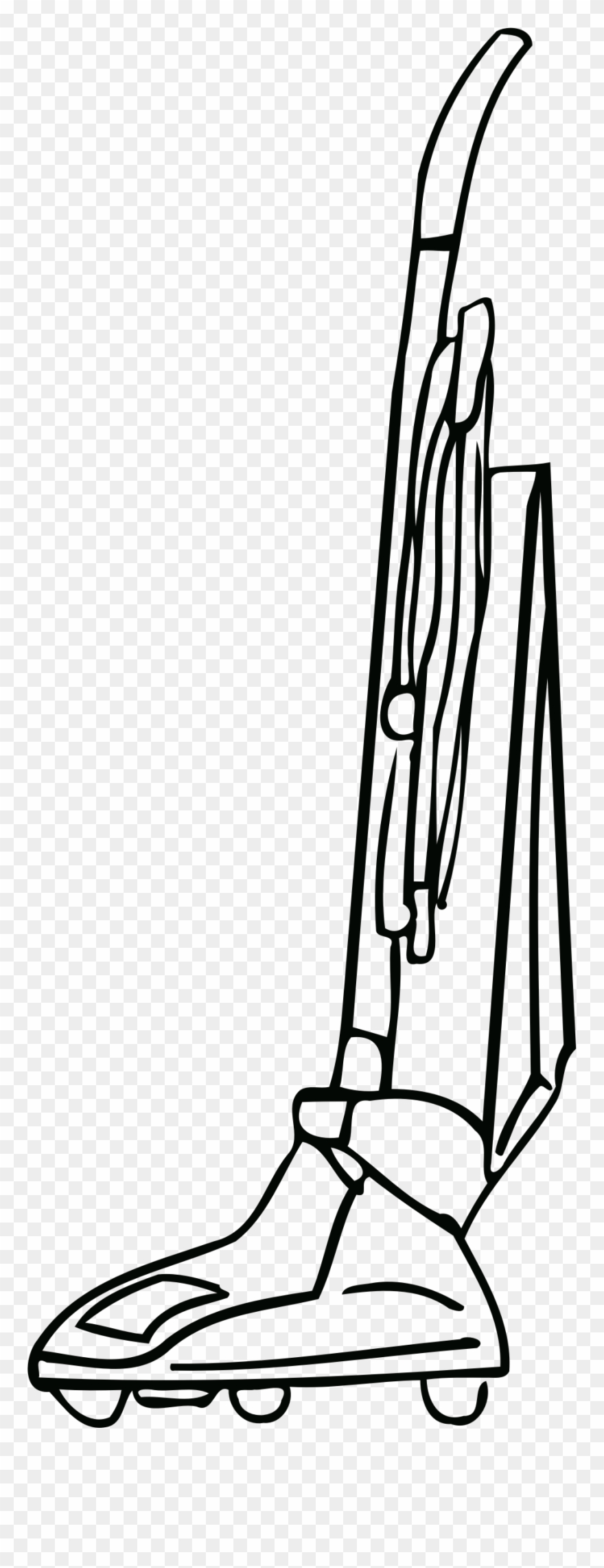 Big Image - Upright Vacuum Cleaner Drawing Clipart