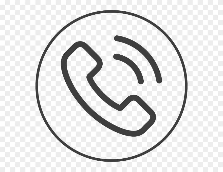 Make An Online Enquiry - Icon Telephone Outline Png Clipart