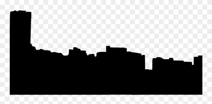 New York City Skyline Clip Art Clipartsco - Silhouette City Skyline Drawing - Png Download