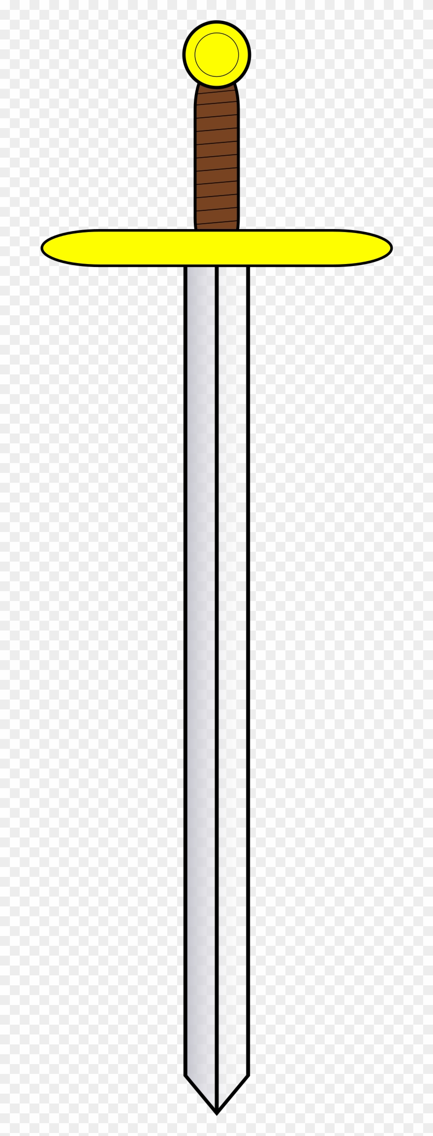 Big Image - Golden Sword Clipart - Png Download