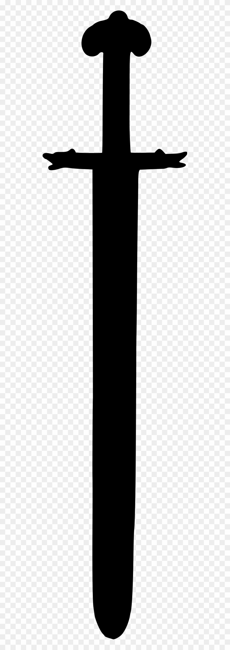 Big Image - Sword Png Black And White Clipart