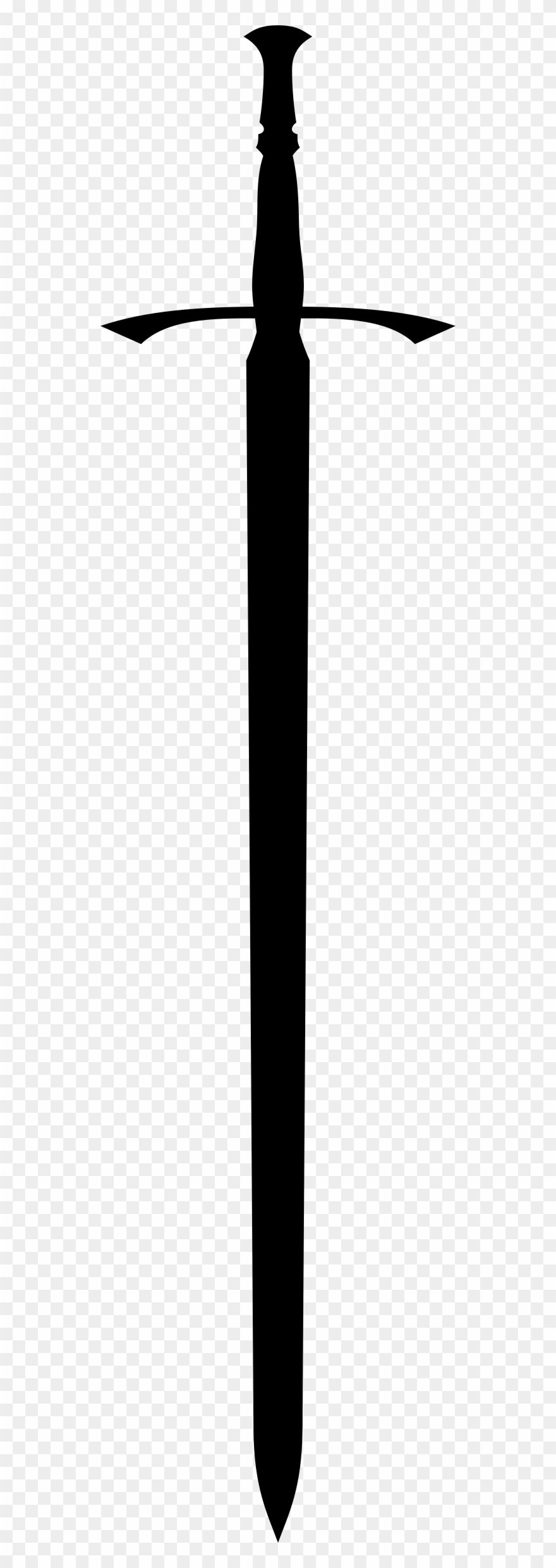 Sword Clipart Silhouette - Sword Png Vector Transparent Png