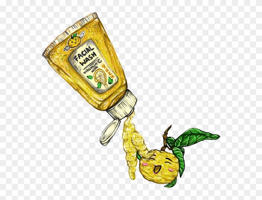 Yuzu Facial Wash - Illustration Clipart