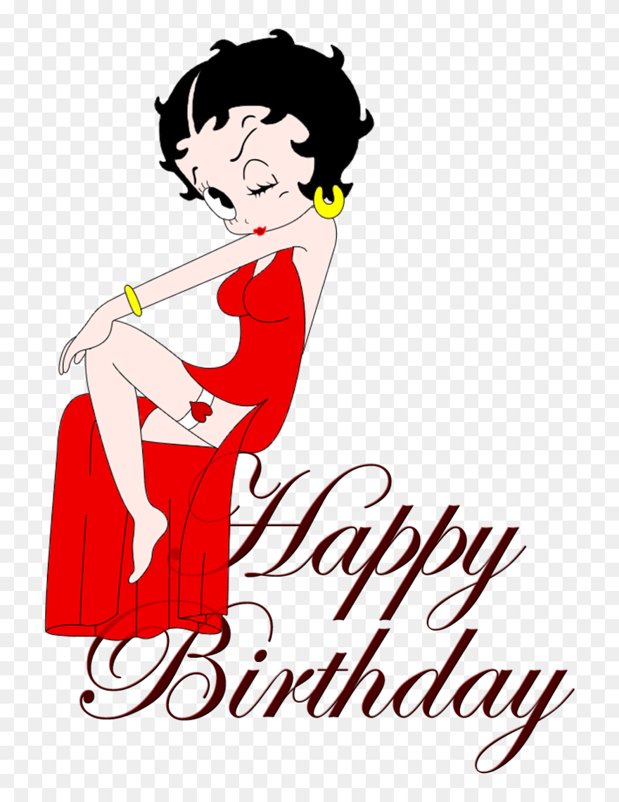 Pin Happy Birthday Clip Art For A Woman - Imagenes De Cumpleaños De Betty Boop - Png Download