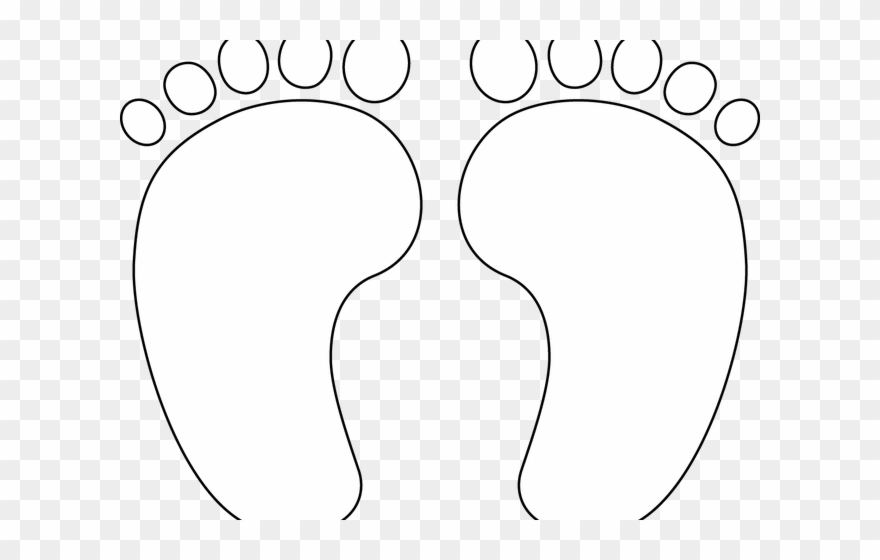Feet Clipart Template - Footprint - Png Download