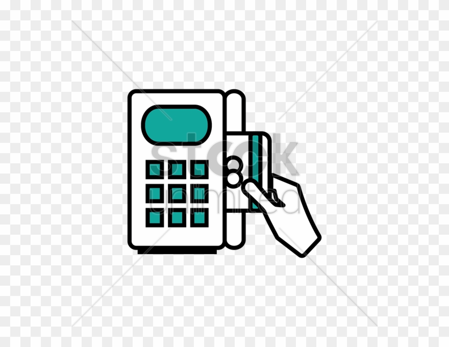 Download Credit Card Machine Vector Clipart Payment - Credit Card Machine Vector - Png Download