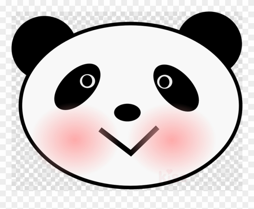 Download Panda Face Clipart Giant Panda Bear Clip Art - Dibujo Cara Oso Panda - Png Download