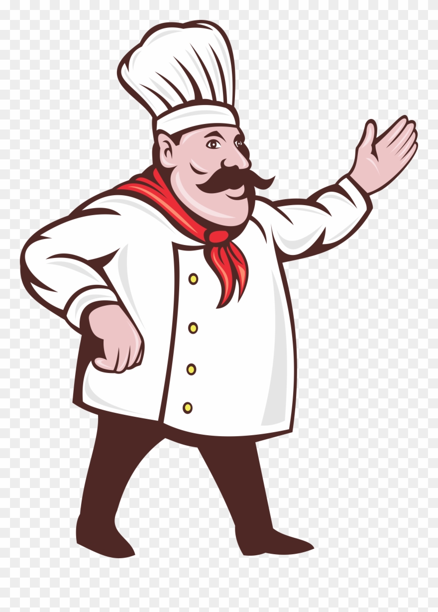 Chef Cartoon Clip Art Pan Transprent Png - Cartoon Italian Chef Transparent Png