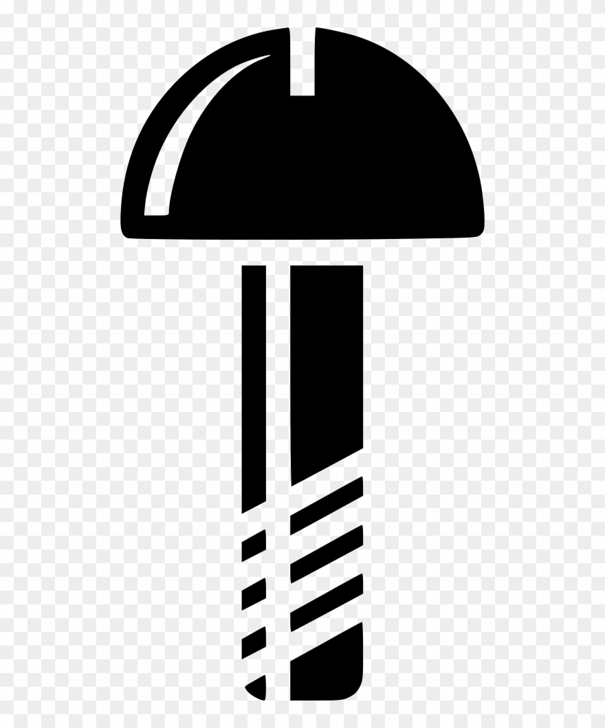 Screw Svg Thin Vector Free Download - Icon Clipart