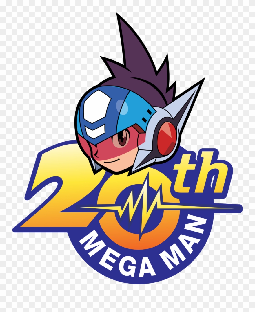 "sprites Inc - /legends/" - Mega Man Anniversary Logo Clipart