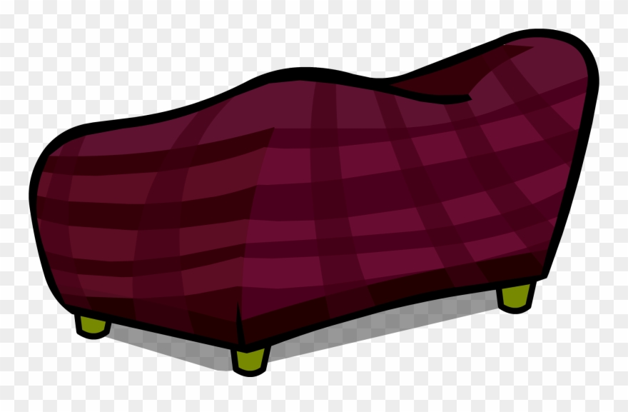 Burgundy Couch Sprite 004 - Couch Clipart