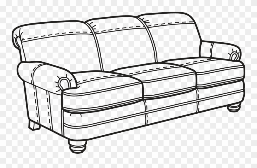 Bay Bridge Sofa - Studio Couch Clipart