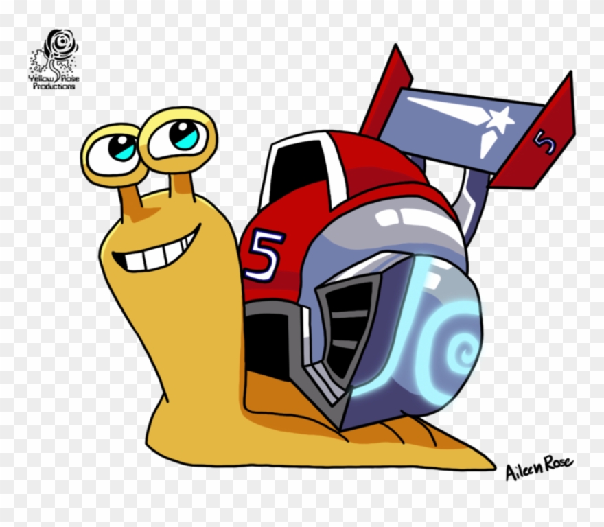 Turbo Snail Vector - Turbocharger Cartoon Clipart