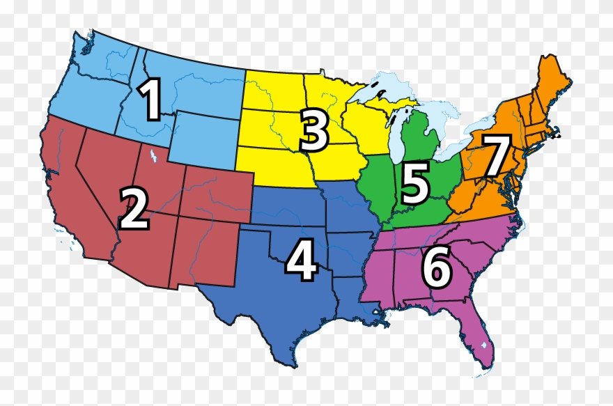 Napftds Regions - Bandon Oregon On Map Clipart