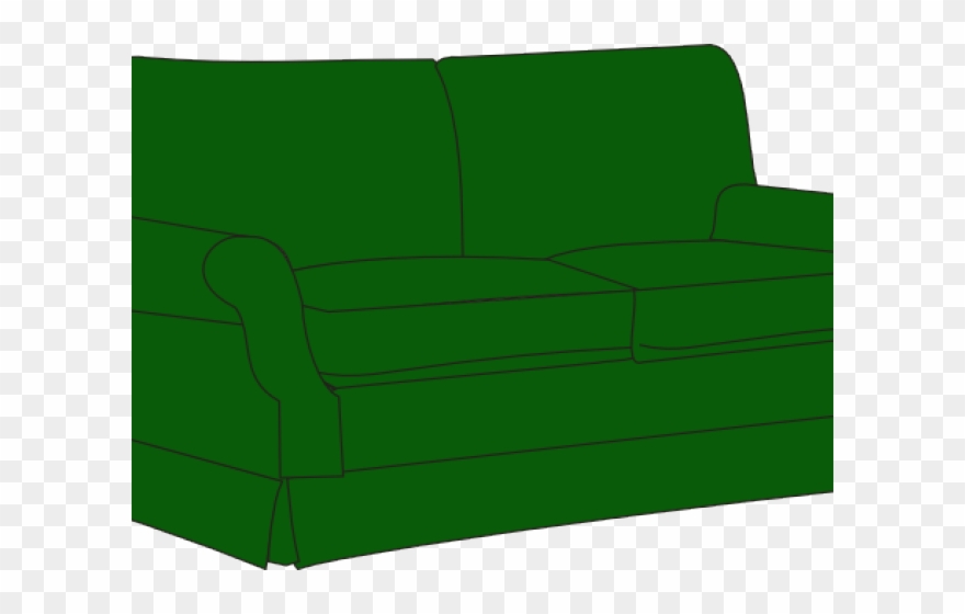 Couch Clipart Green Couch - Sofa Bed - Png Download