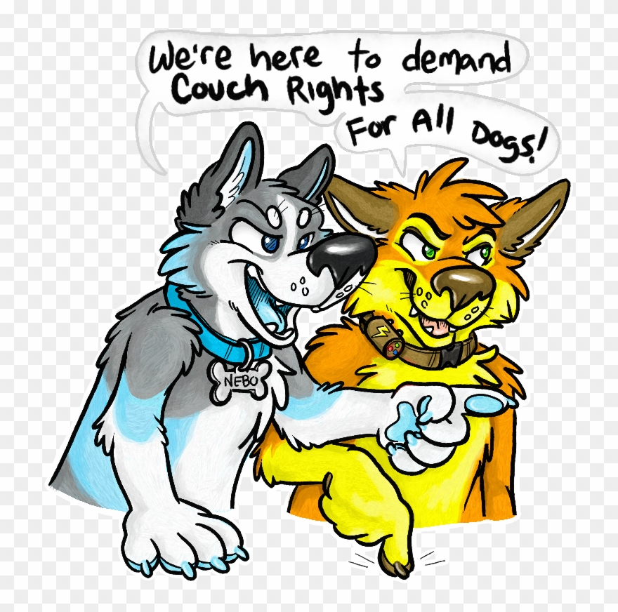 Dog Rights Advocacy - Cartoon Clipart