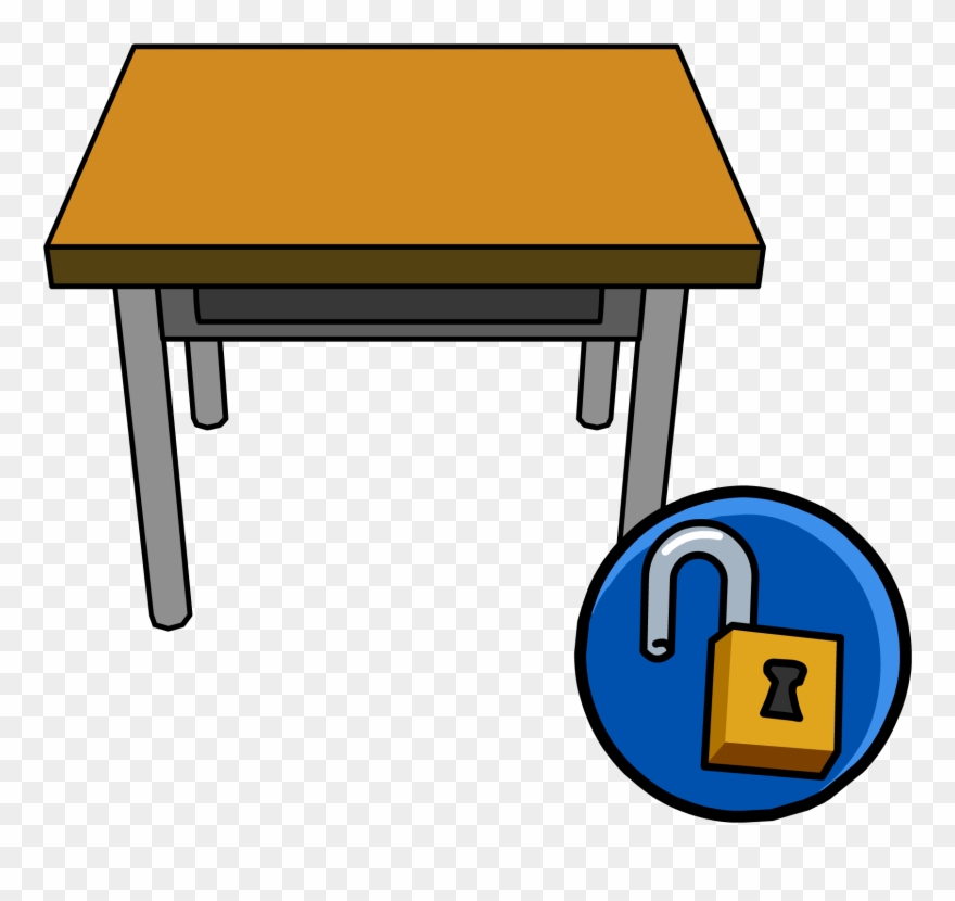 Clipart Table Classroom Table - Classroom Desk - Png Download