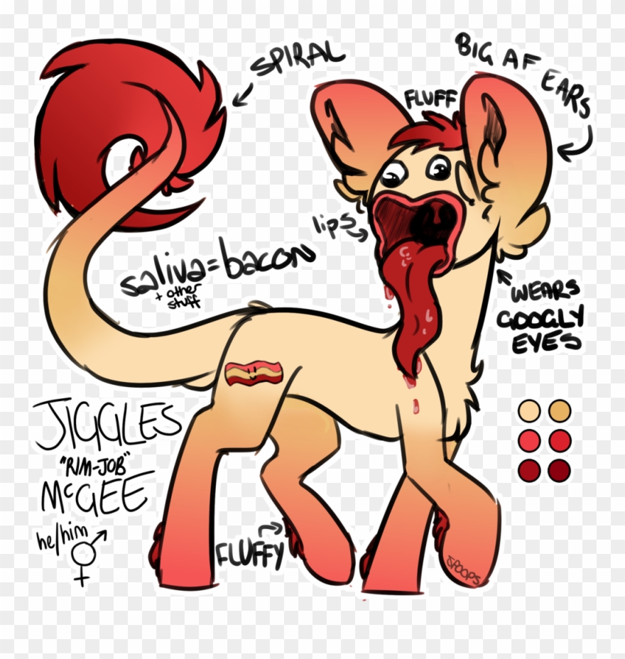 Spoopygander, Big Ears, Chest Fluff, Closed Species, - Cartoon Clipart