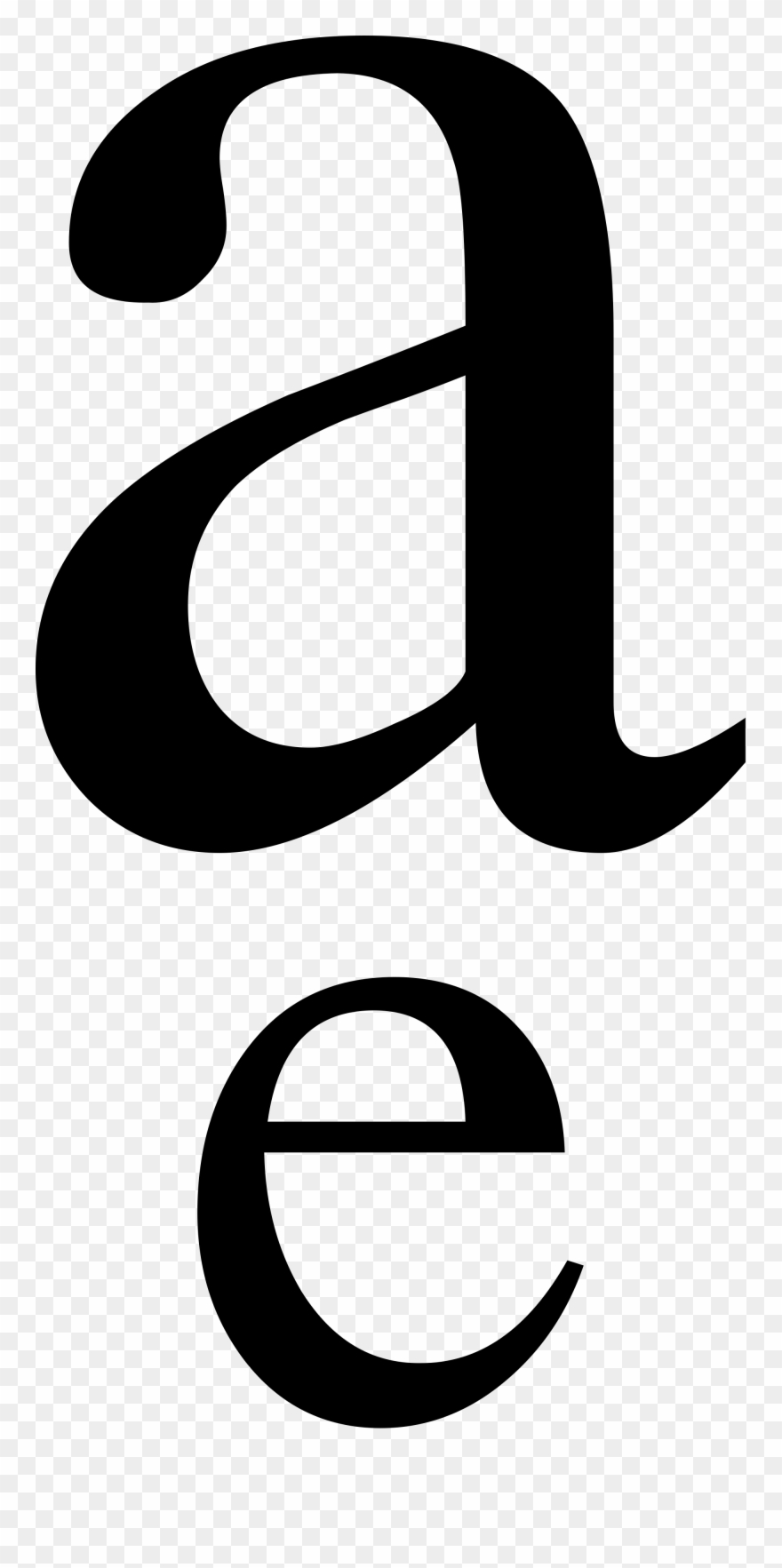 Latin Small Letter A With Latin Small Letter E Below - Small Letter Clipart