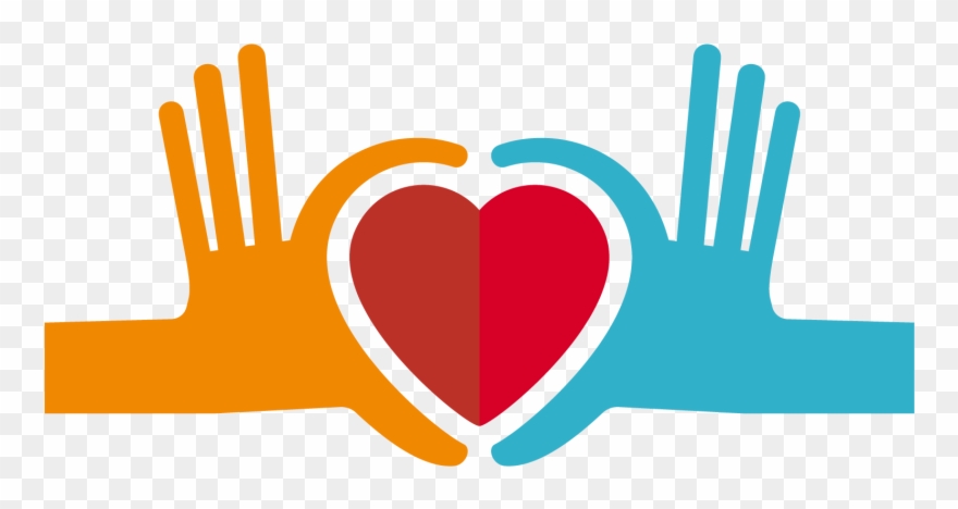 Diversity Drawing Connected Hand - American Heart Association Heart Logo Clipart